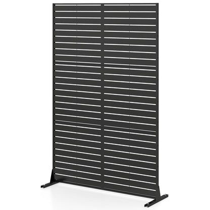 72"H x 48"W Outdoor Decorative Divider Screen with Stand and Expansion Bolts, Black Room Dividers at Gallery Canada