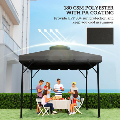 10' x 10' Gazebo Canopy Replacement, Light Grey/Dark Grey Gazebo Canopy Replacement at Gallery Canada