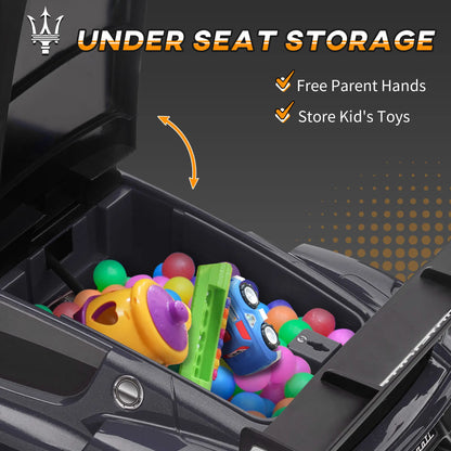 6V Maserati GT2 Licensed Electric Car for Kids, Grey Electric Toy Cars at Gallery Canada