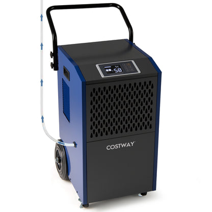 154 Pints Commercial Dehumidifier with Pump and Drain Hoses, Blue Dehumidifiers at Gallery Canada