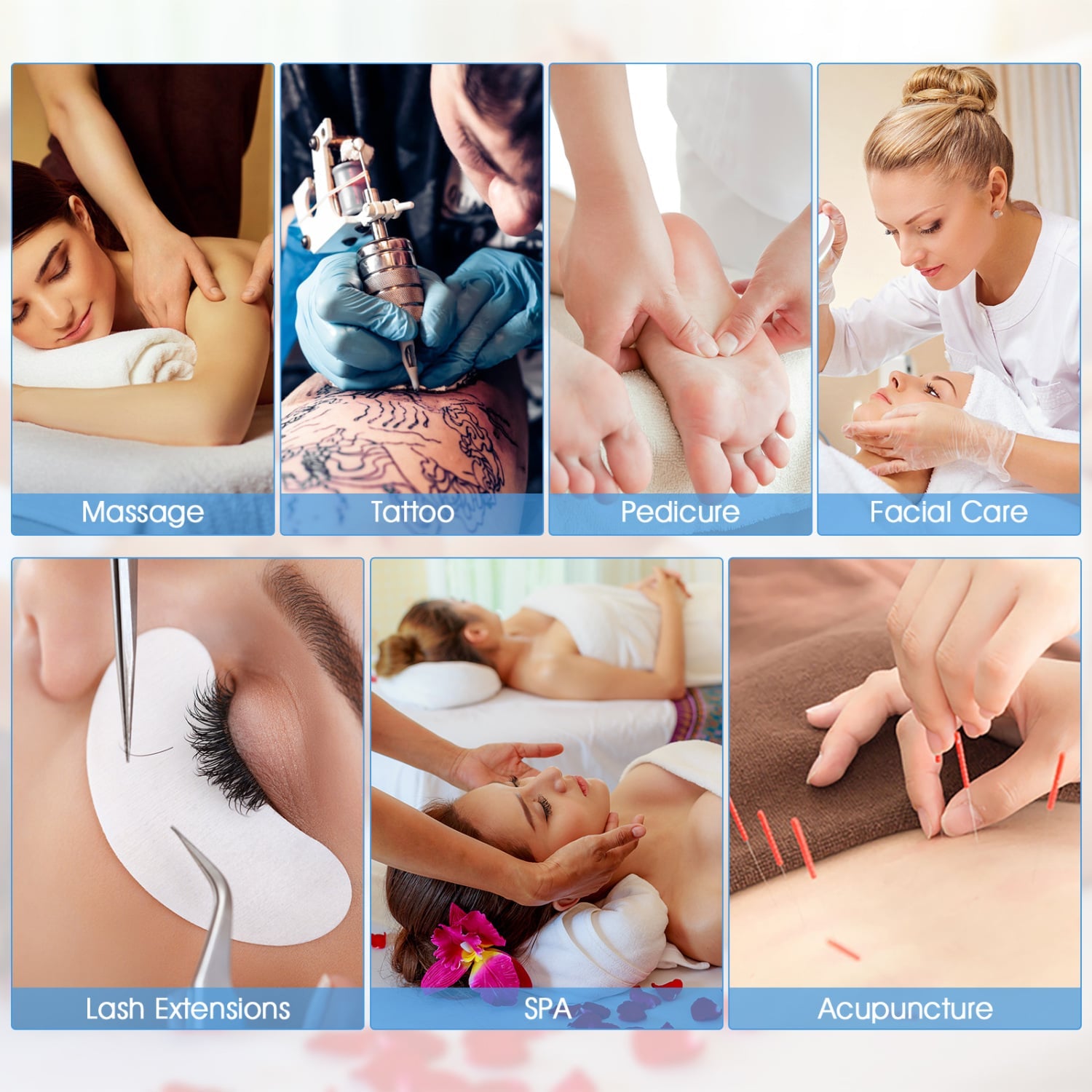 73 Inch Adjustable Massage Table, Backrest, Footrest Spa & Salon at Gallery Canada
