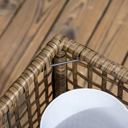 Wicker Solar Outdoor Lamp, Auto On/Off LED, IP44, Patio, Porch, Pathway Solar Post Lamps at Gallery Canada