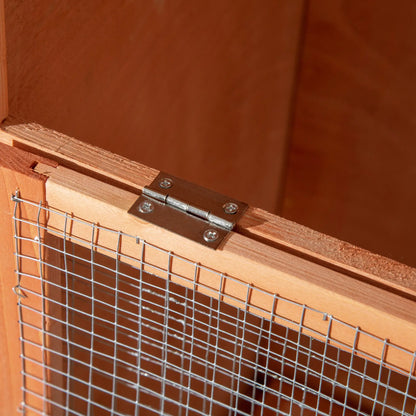 Wooden Bird Aviary Parrot Cage, Removable Tray, 2 Doors, Asphalt Roof, 4 Perches, Orange Bird Cages at Gallery Canada