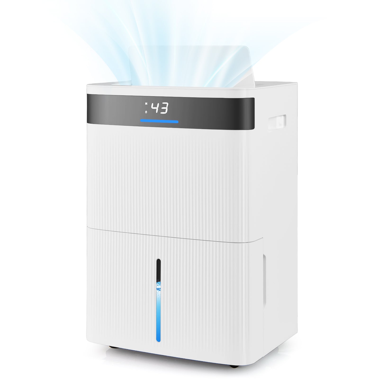 74 Pints Dehumidifier For Home, 4500 Sq.Ft, White Dehumidifiers White at Gallery Canada