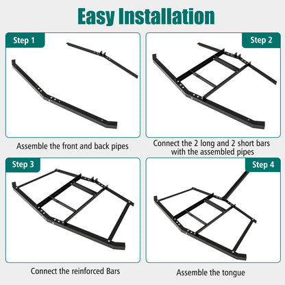 74" Wide Driveway Drag Tow Behind Leveling Rake, Black Lawn Care Tools at Gallery Canada