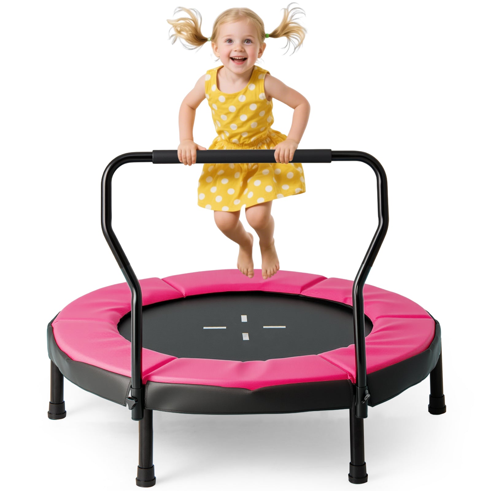 40 Inch Trampoline for Kids Indoor Outdoor Fitness Trampoline, Pink Trampolines at Gallery Canada