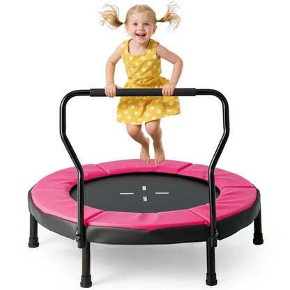 40 Inch Trampoline for Kids Indoor Outdoor Fitness Trampoline, Pink Trampolines at Gallery Canada