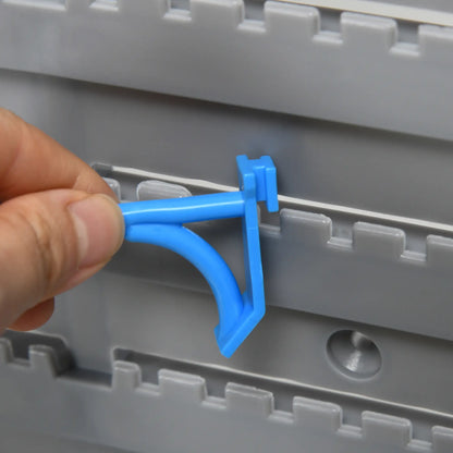 54 Piece Pegboard Shelf Tool Organizer, Wall Mounted, 50 Hooks, Blue Tool Organizers at Gallery Canada