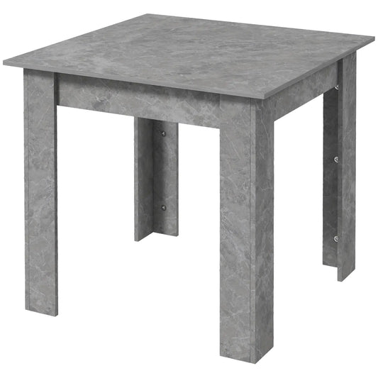 Square Dining Table, Modern Faux Cement Effect, Small Kitchen Table, Cement Grey Dining Tables Cement Grey at Gallery Canada