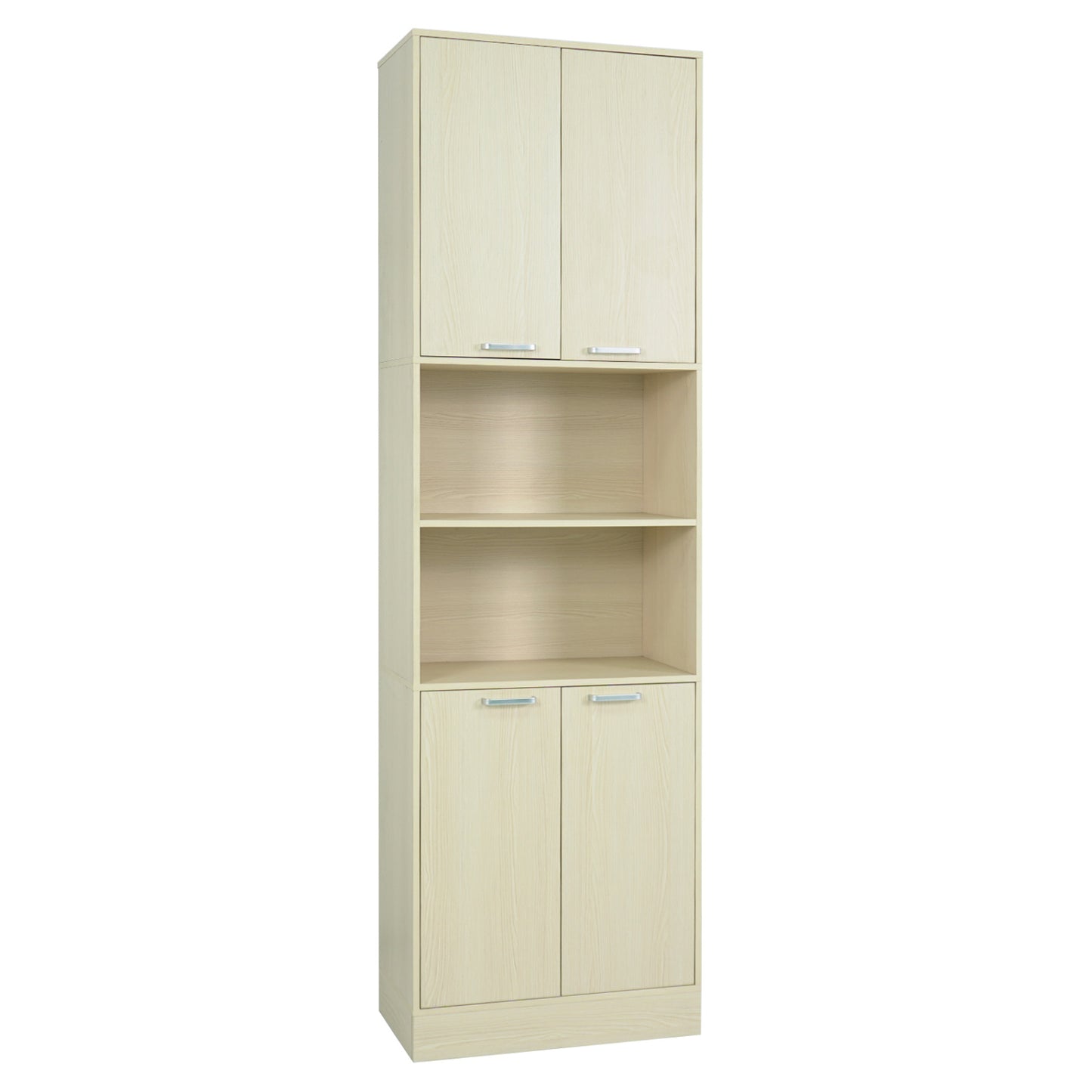 75 Inch Tall Kitchen Pantry Cabinet, Beige Sideboards Cabinets & Buffets Beige at Gallery Canada