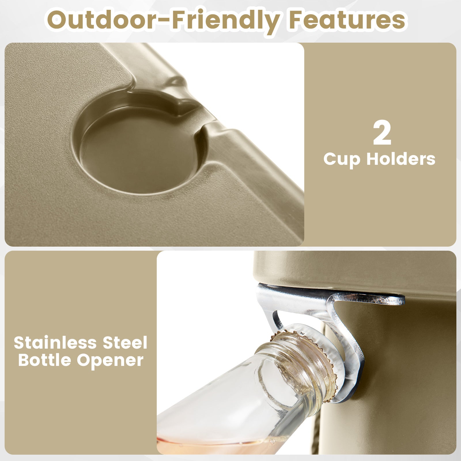 75 Quart Portable Hard Cooler with 6-Day Ice Retention and Wheels, Khaki Coolers at Gallery Canada