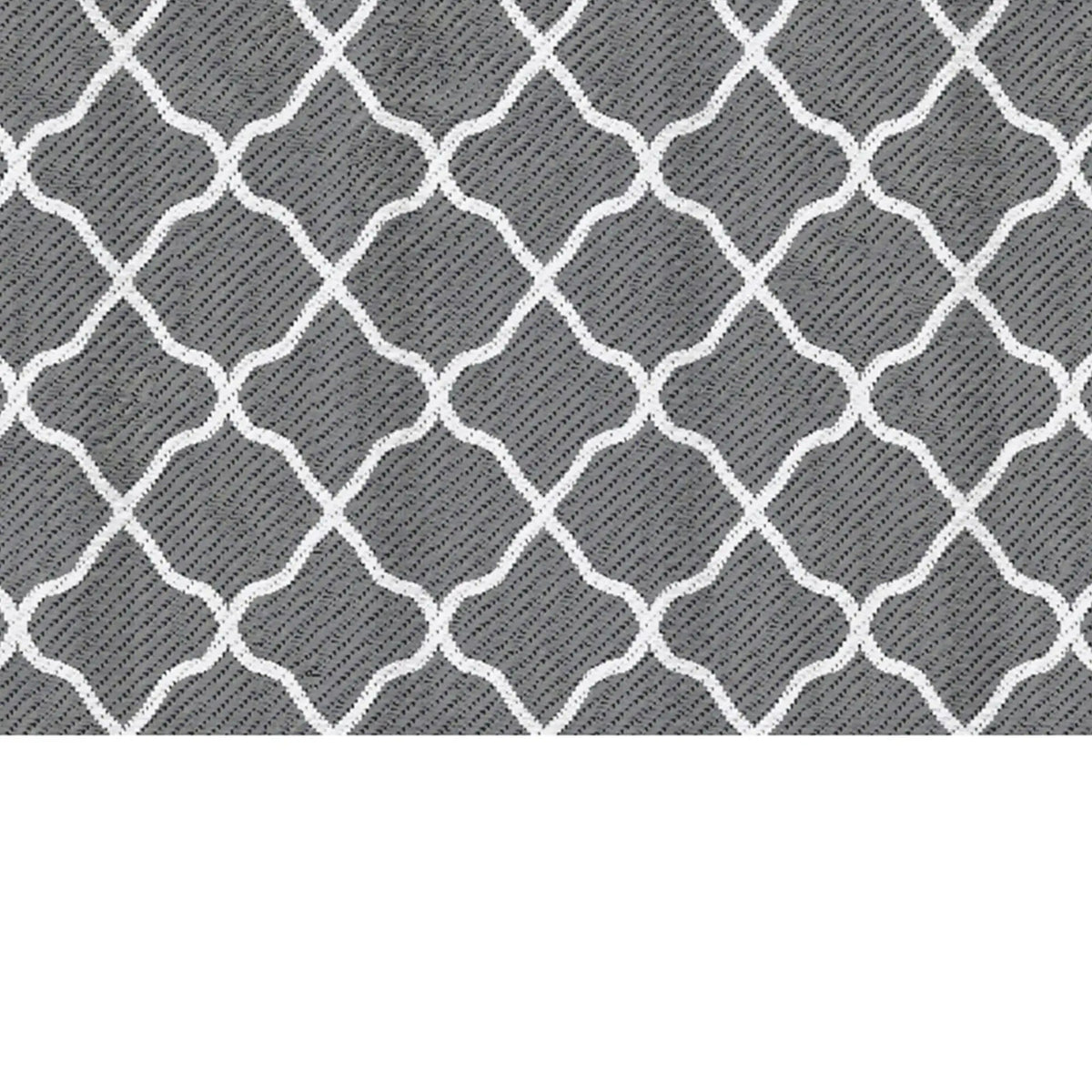 Waterproof Outdoor Rug, 6' x 9', Reversible Mat, Grey & White Outdoor Reversible Rugs at Gallery Canada
