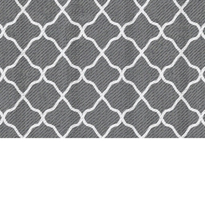 Waterproof Outdoor Rug, 6' x 9', Reversible Mat, Grey & White Outdoor Reversible Rugs at Gallery Canada