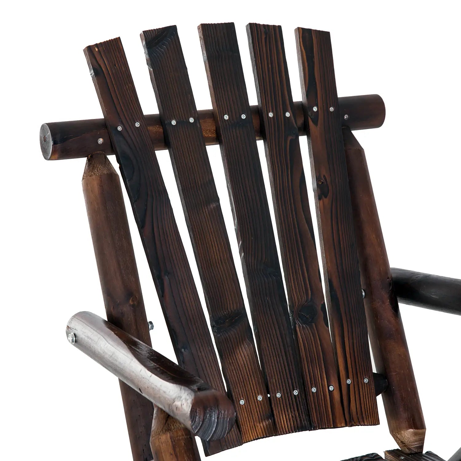 Rustic Fir Wood Adirondack Rocking Chair, Outdoor Patio Furniture Outdoor Rocking Chairs at Gallery Canada
