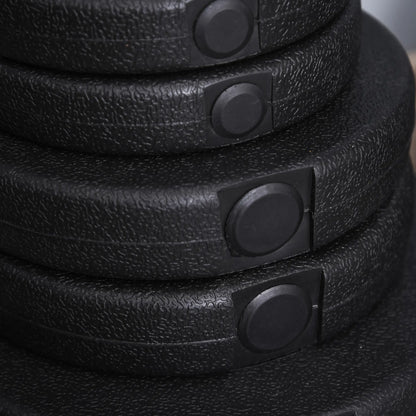 Adjustable 2 x 44lbs Dumbbell Set, Fitness Training, Black Dumbbells & Barbells at Gallery Canada