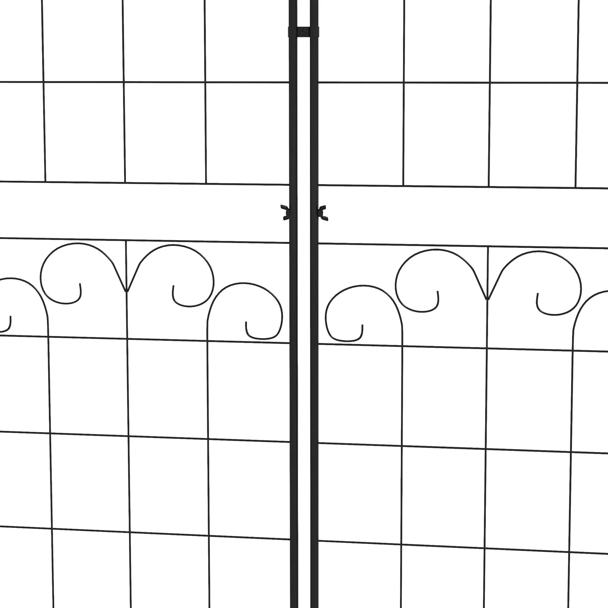 2 Pcs Metal Garden Trellis, Outdoor Plant Support, Patio Lawn Backyard Plant Stands at Gallery Canada