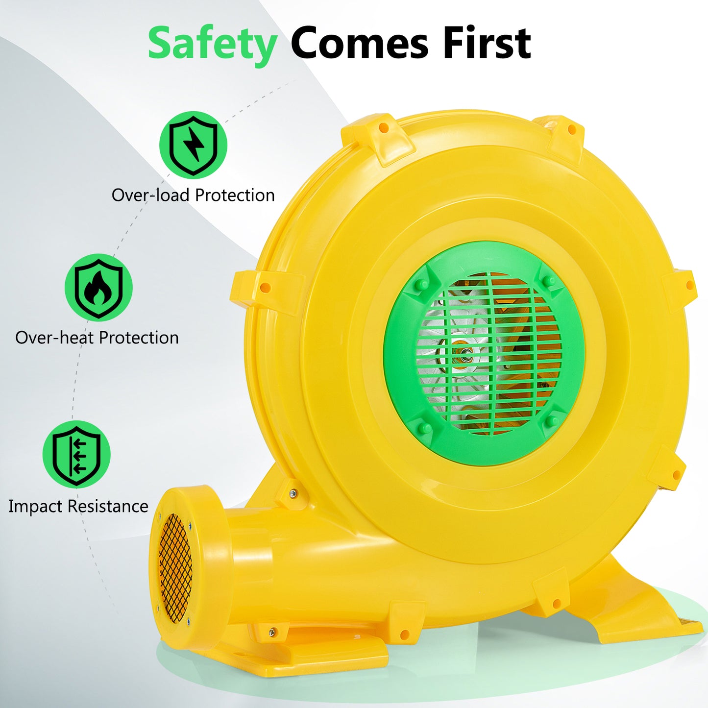 780W Bounce House Blower 1 HP Portable Air Pump Fan with Handle and Ground Stakes Air Blowers at Gallery Canada