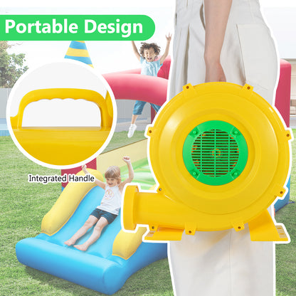 780W Bounce House Blower 1 HP Portable Air Pump Fan with Handle and Ground Stakes Air Blowers at Gallery Canada