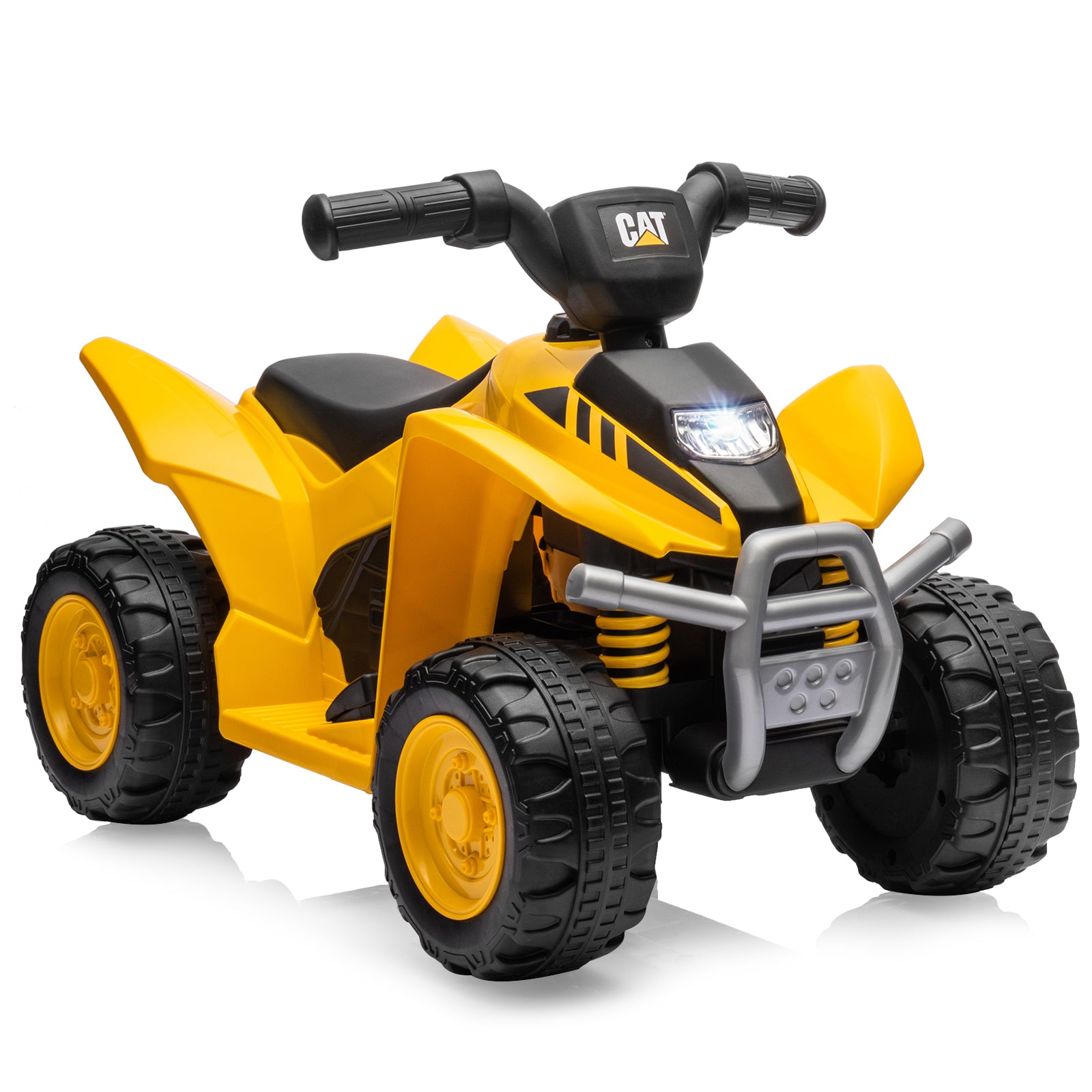 6V Kids Ride on ATV CAT-Licensed with Horn Sound for 18-36 Months Old, Yellow Powered Ride On Toys at Gallery Canada