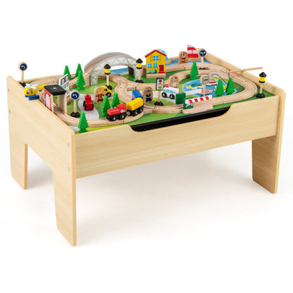 78 Pieces Activity Railway Playset, For Kids Aged 3+, Natural Learning Toys at Gallery Canada