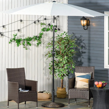 55 lbs 21" Heavy Duty Umbrella Base, Rattan Design, Bronze Umbrella Bases at Gallery Canada