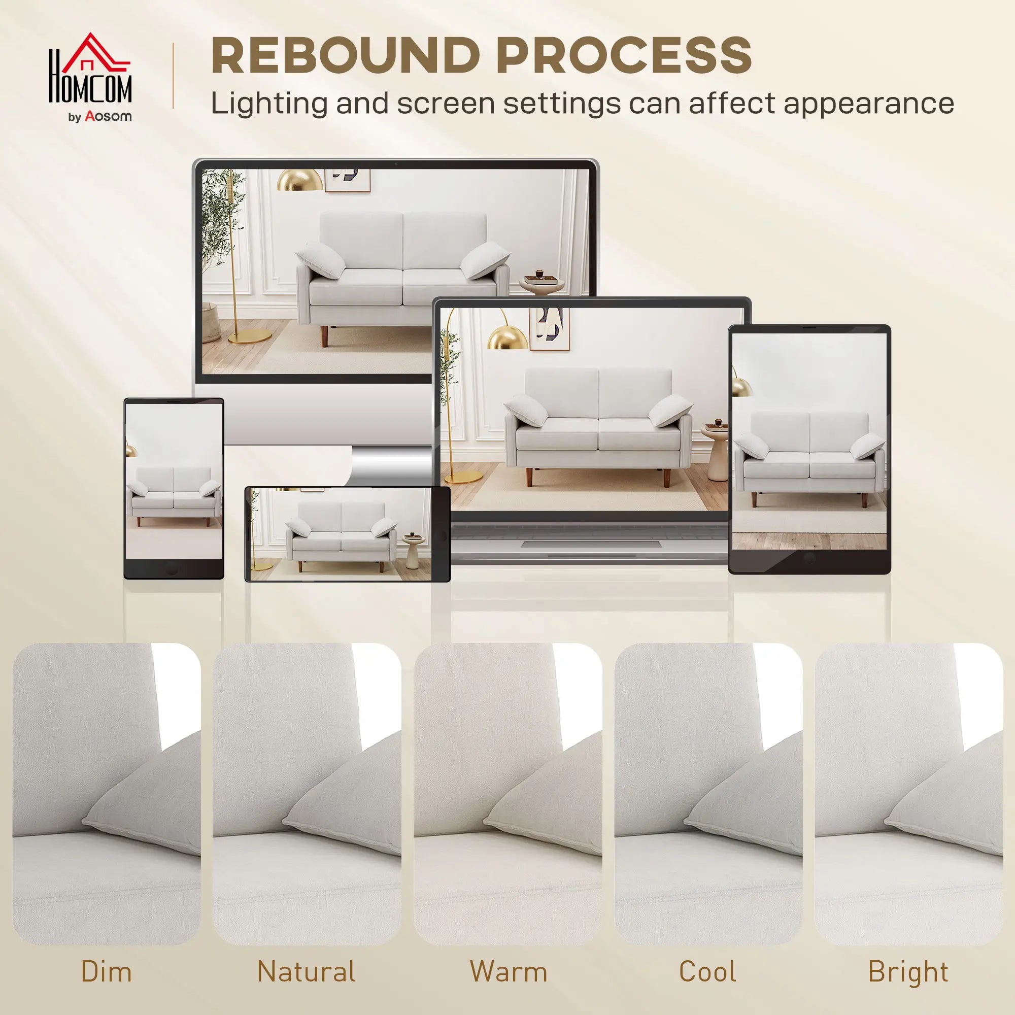 3 Seater Sofa, Velvet Upholstered Couch, Cream White 3-Seater Sofas at Gallery Canada