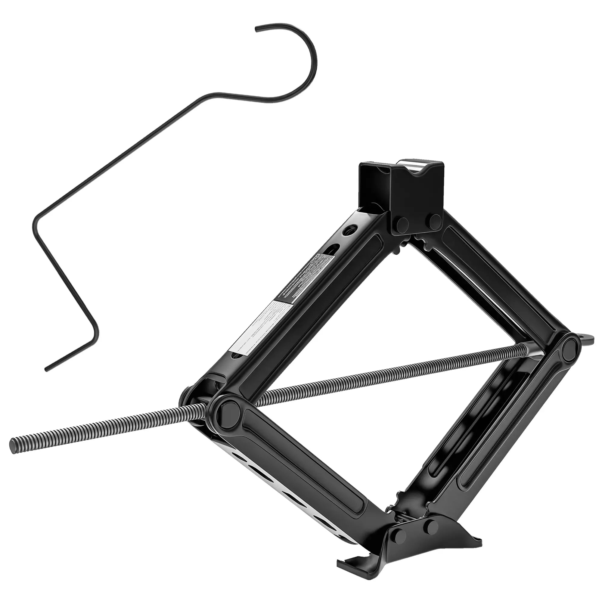 Steel Car Jack, Portable Scissor Jack, 2 Ton (4400 lbs), Black Automotive at Gallery Canada