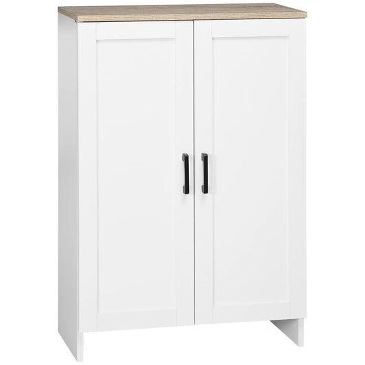 Modern Storage Cabinet, Adjustable Shelf, 23.6" x 11.8" x 35.4", White Storage Cabinets White at Gallery Canada