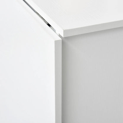 Extendable Dining Table, Collapsible w/ 2-Tier Shelves, Rolling Casters, White Bar Tables & Dining Tables at Gallery Canada