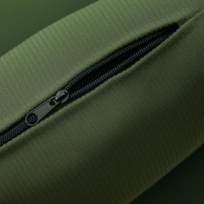 Modern Accent Chair, Upholstered Armchair, Solid Wood Legs, Lumbar Pillow, Green Accent Chairs at Gallery Canada