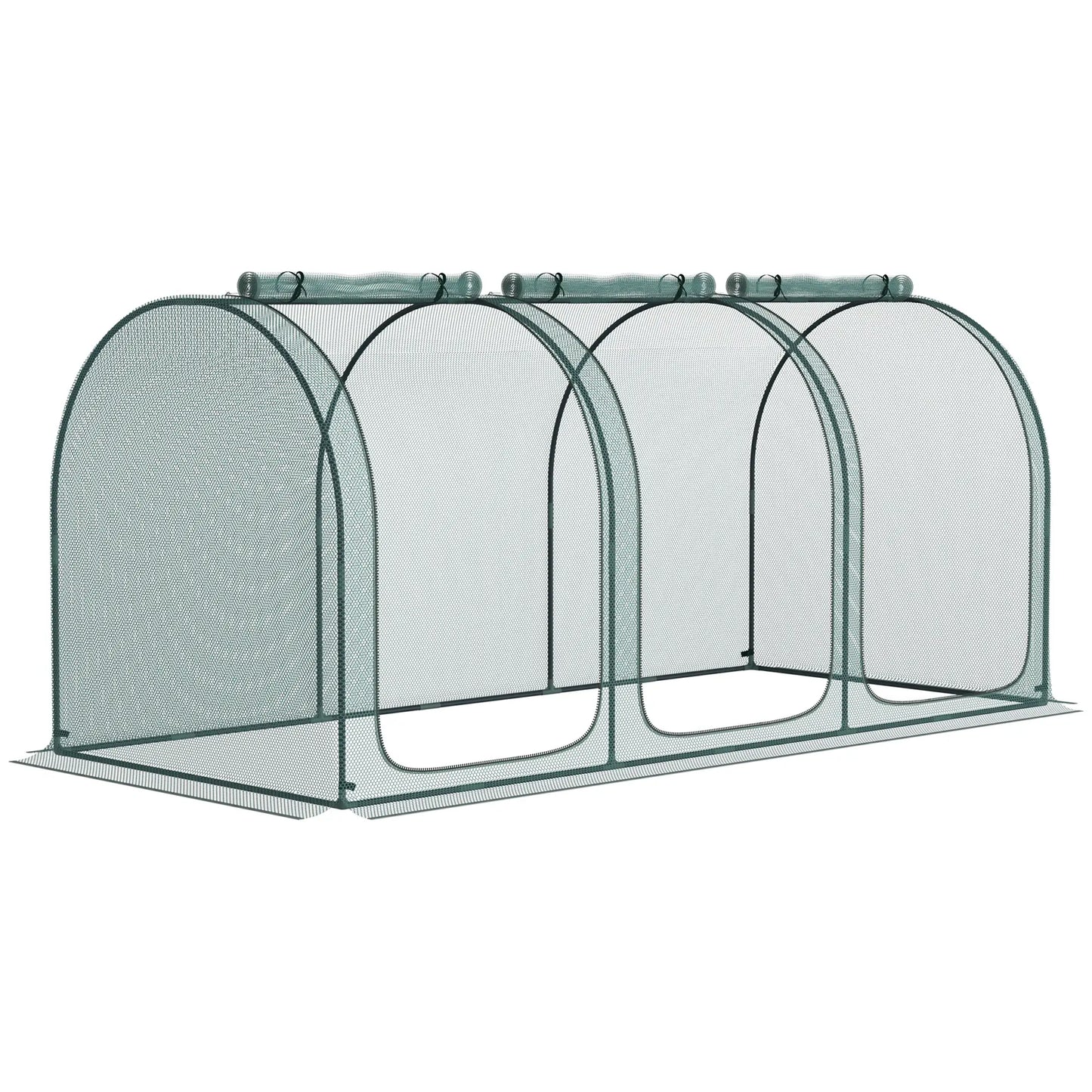 9' x 4' Crop Cage, Garden Plant Protector, 3 Zippered Doors, 4 Stakes Walk In Greenhouses at Gallery Canada