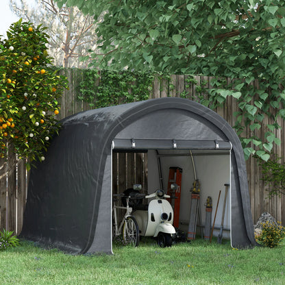 10' x 10' Outdoor Storage Tent, Heavy Duty Waterproof Shed for Bike, Motorcycle, Garden Tools Sheds at Gallery Canada