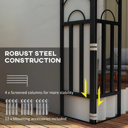 10' x 13' Outdoor Pergola, UV Resistant, with Curtains, Beige Pergolas at Gallery Canada