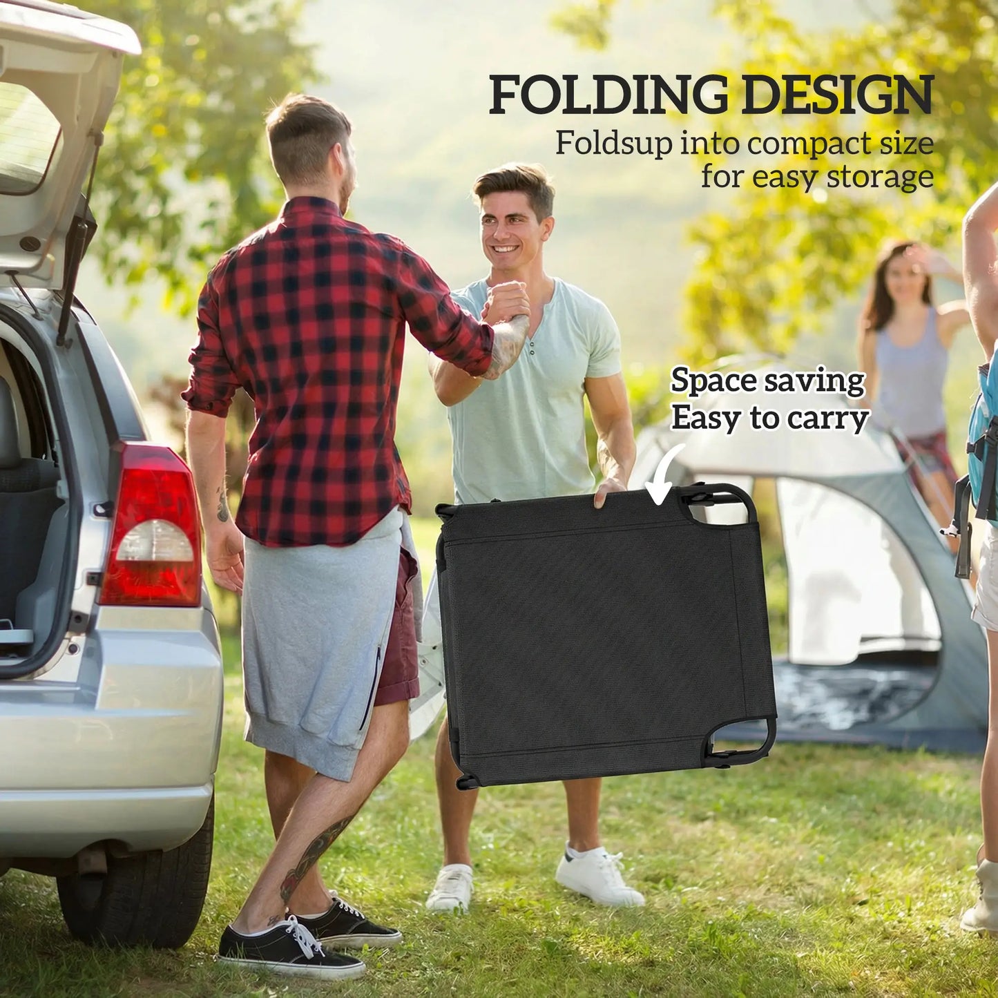 Folding Lounge Chair With Adjustable Canopy, 4-Position Tanning Chair, Black Lounger Chairs at Gallery Canada