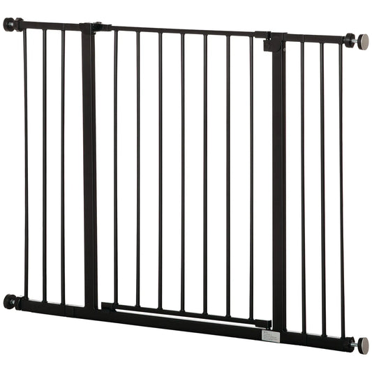 Pressure Fit Dog Gate, 29.9''-42.1'' Width, Black Houses, Kennels & Pens Black at Gallery Canada