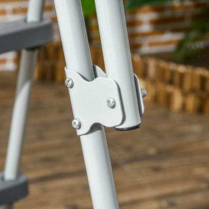 Above Ground Pool Ladder, 70", Fits 48" Pool Wall, Grey Outdoor Swimming Pools & Hot Tubs at Gallery Canada