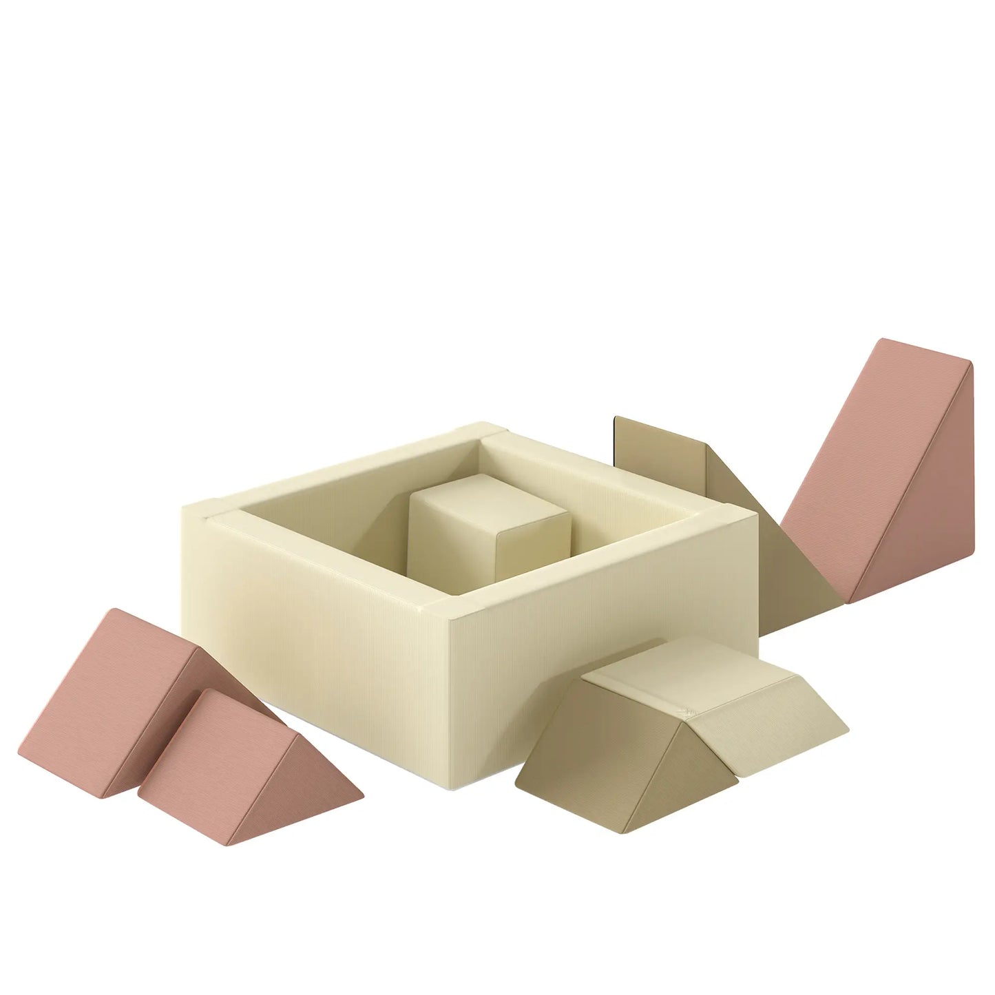 Blocs de mousse pour tout-petits en 9 pièces avec jeu de tangram, lavables