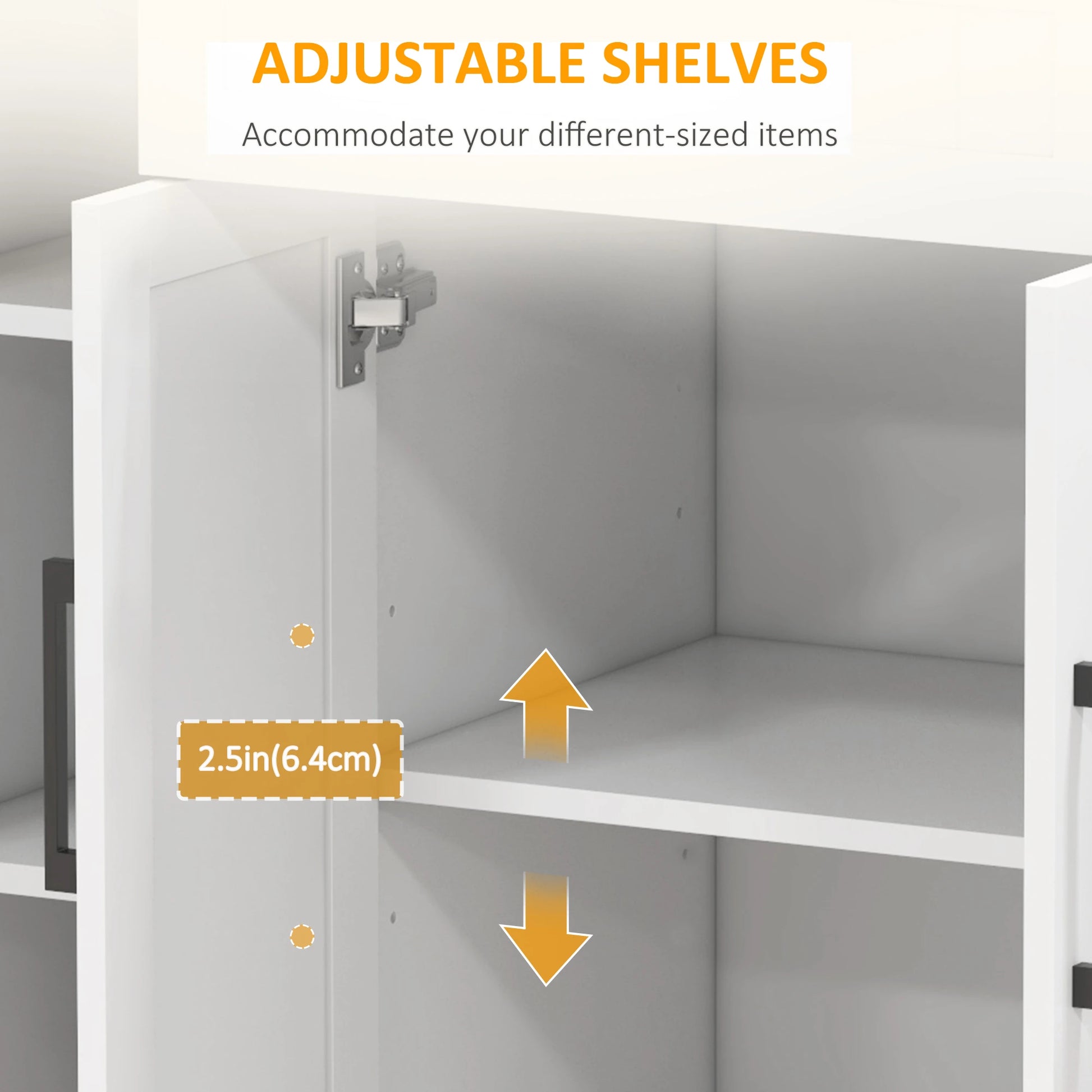 Modern Kitchen Island Cart, Natural Wood Top, Towel Rack, Door Storage, White Kitchen Islands & Kitchen Carts at Gallery Canada