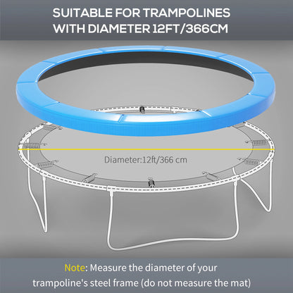 12ft Trampoline Replacement Pad, Spring Cover, EPE Foam, Light Blue Trampolines at Gallery Canada