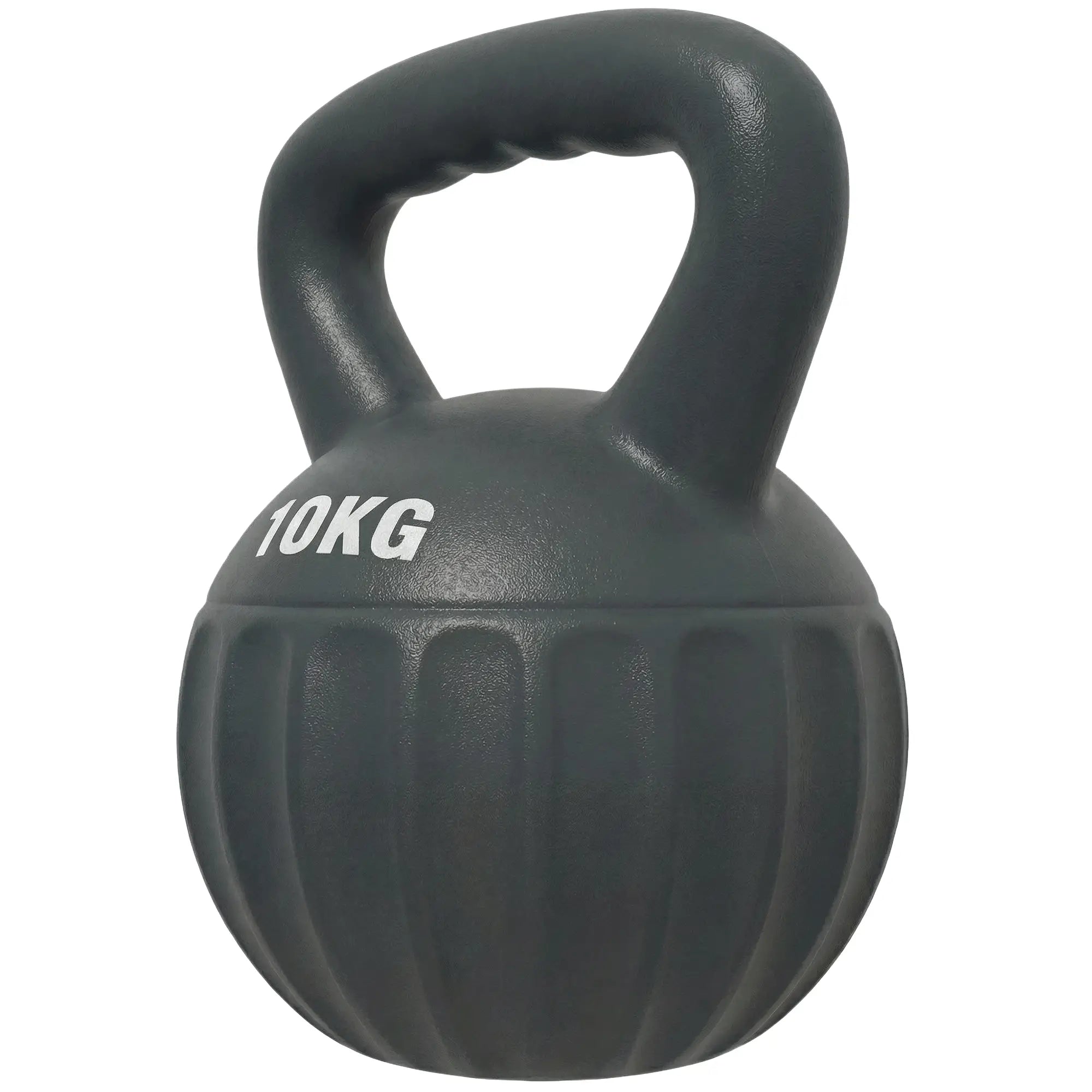 22 lbs Kettlebell, Non-Slip Handle For Home Gym, Grey