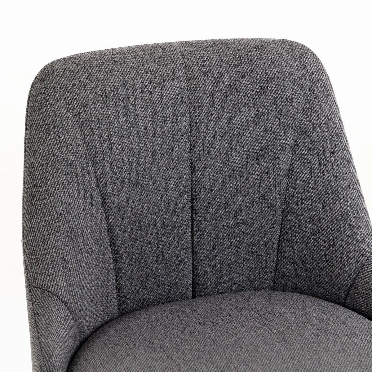 Swivel Bar Stools Set of 2, Counter Height, Dark Grey