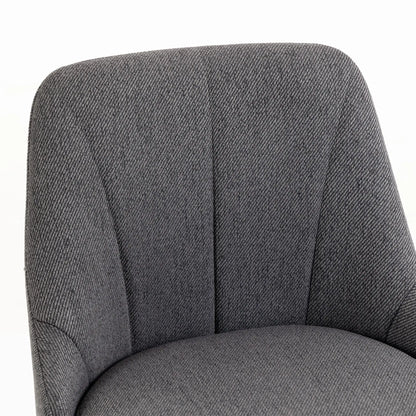 Swivel Bar Stools Set of 2, Counter Height, Dark Grey