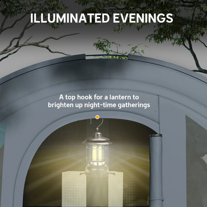 5-6 Person Camping Tent, Living Room Bedroom, 3000mm Waterproof, Grey Blue Camping Tents at Gallery Canada