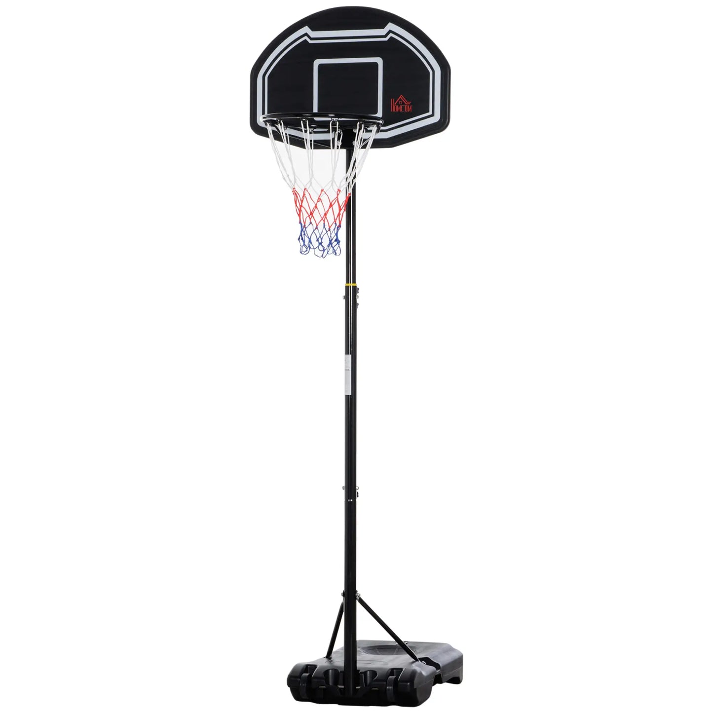 Basketball Hoop and Stand, 5.2-6.9ft Height Adjustable, Black Basketball Black at Gallery Canada