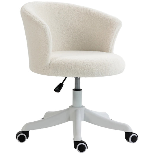 Armless Office Chair, Adjustable Height, Swivel Wheels, Mid Back, White Task Chairs White at Gallery Canada