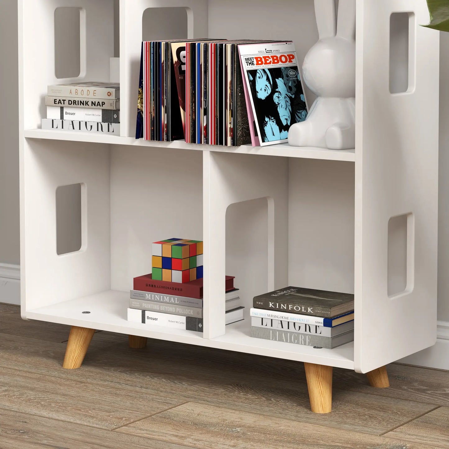 Toy Storage Organizer, 3-Tier Kids Bookshelf, White Small Bookshelves at Gallery Canada