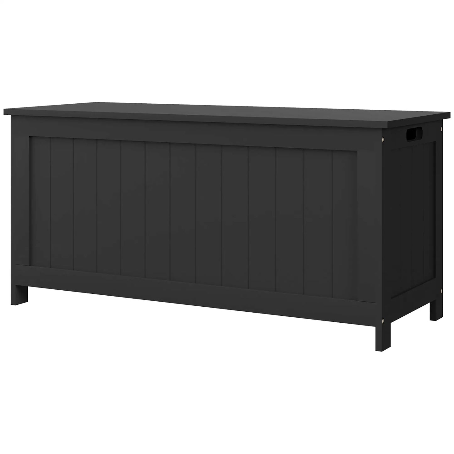 Storage Trunk, Modern Entryway Bench with Side Handles, Black Storage Ottomans & Benches Black at Gallery Canada