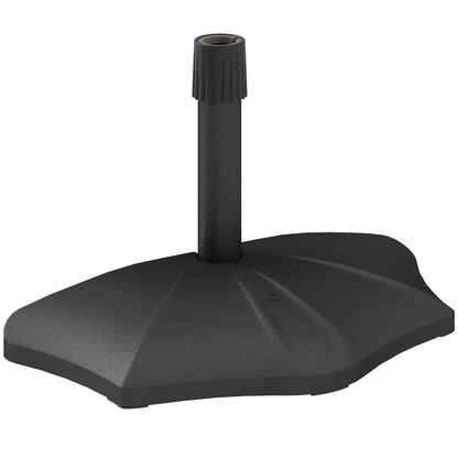 26lbs Concrete Patio Umbrella Base, 1.5/1.9" Pole Stand, Black Umbrella Bases at Gallery Canada