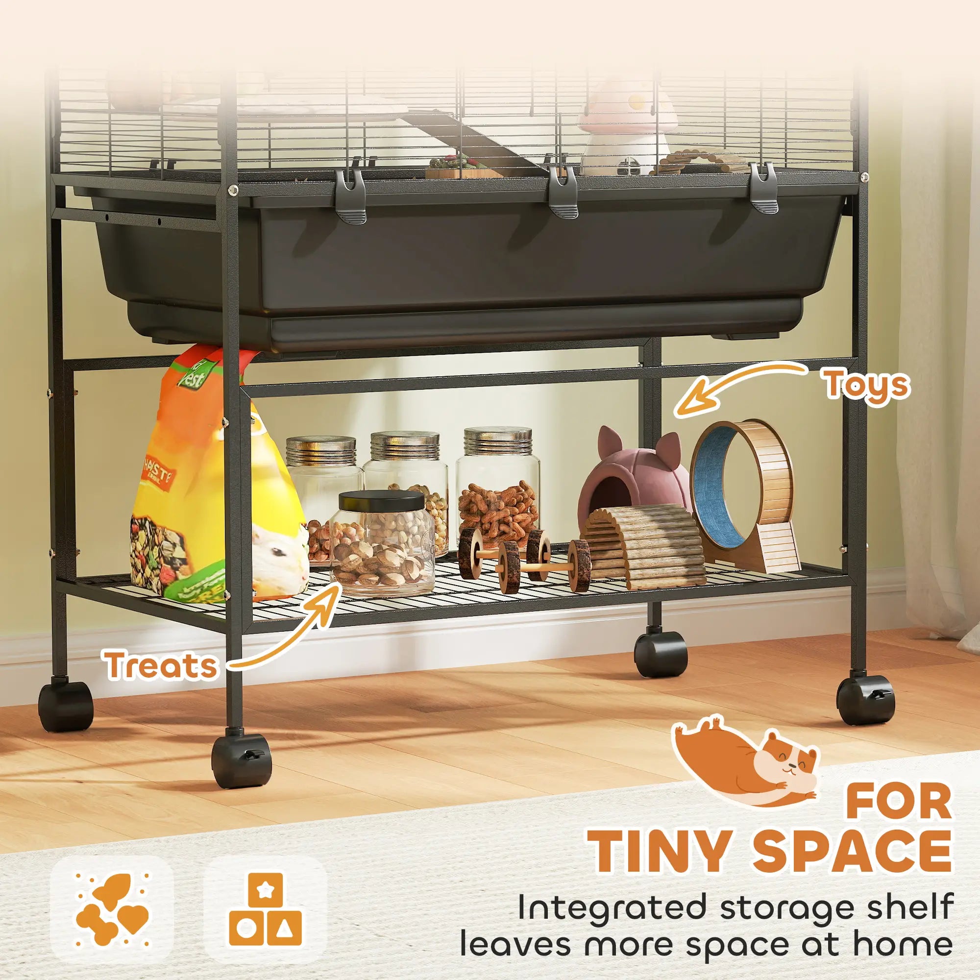 5 Tier Rolling Hamster Cage, 7