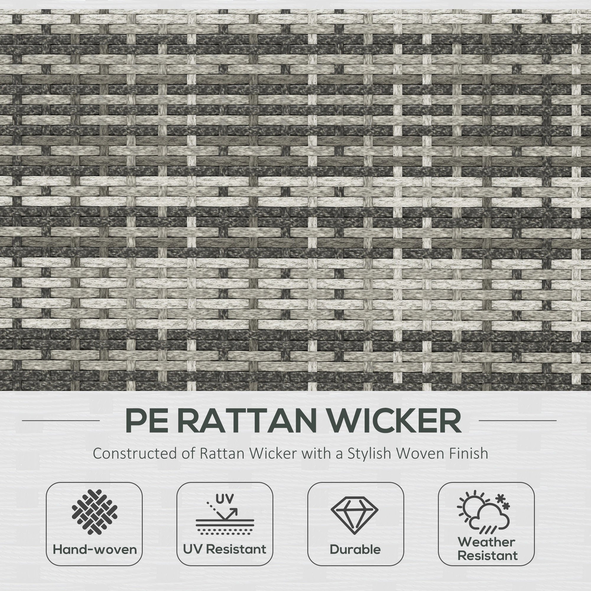 7pc Wicker Sectional Set, Tea Table, Rattan Sofa, Outdoor Furniture, Blue Patio Furniture Sets at Gallery Canada